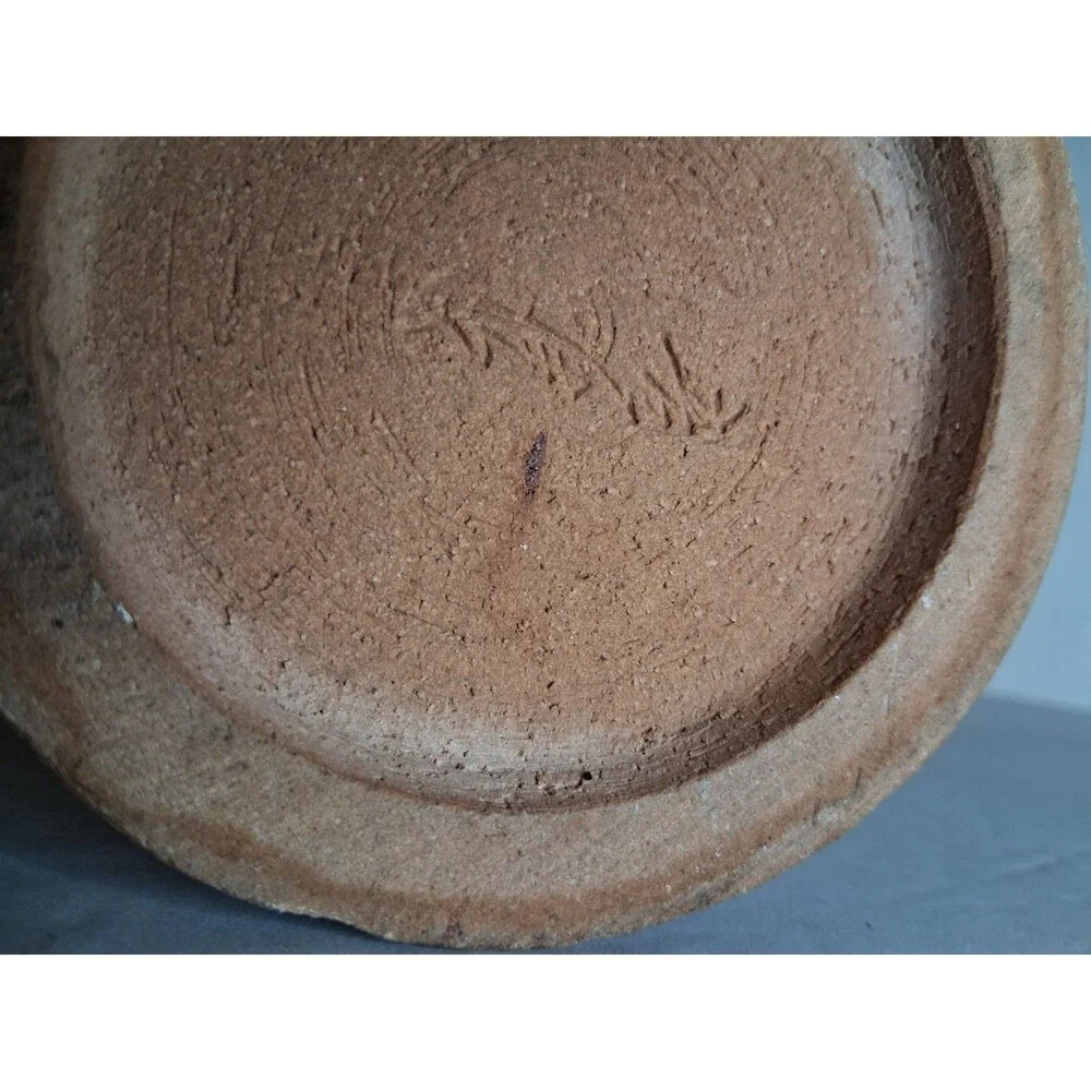Vintage Japanese Studio Art Pottery Cylinder Ikebana Vase